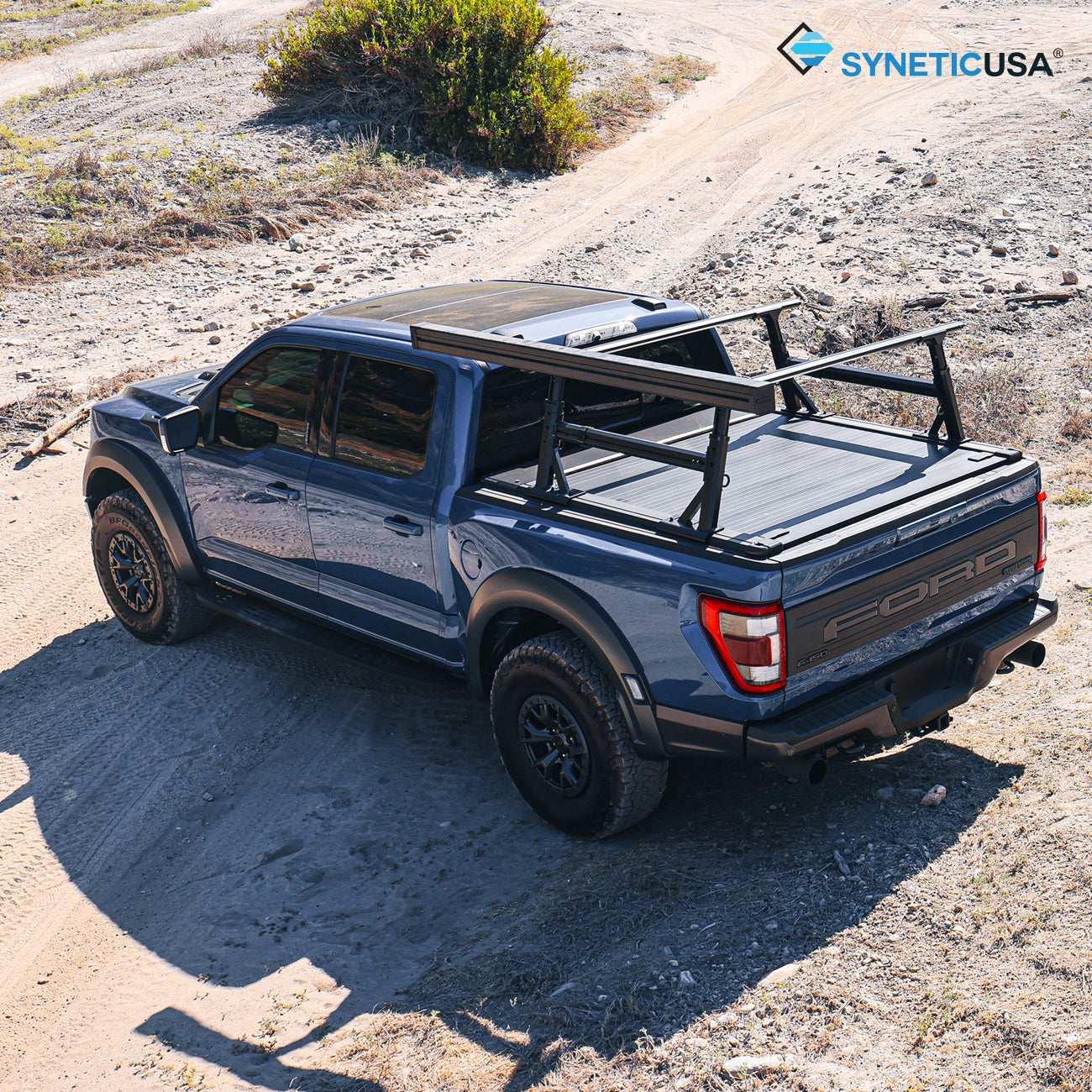 [2-in-1 Bundle] Ford F-250/F-350 Retractable Tonneau Cover w/ Rack System - Image 6