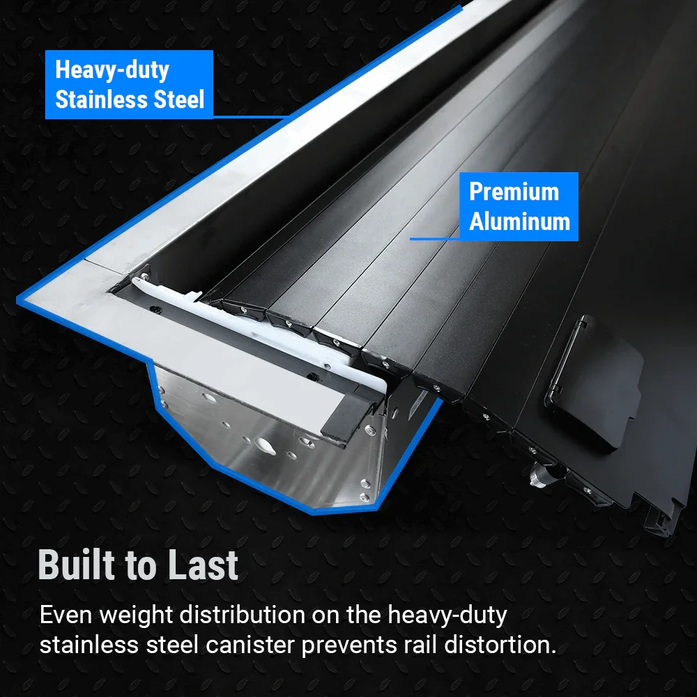 [2-in-1 Bundle] Ford Ranger Retractable Tonneau Cover w/ Rack System - Image 8