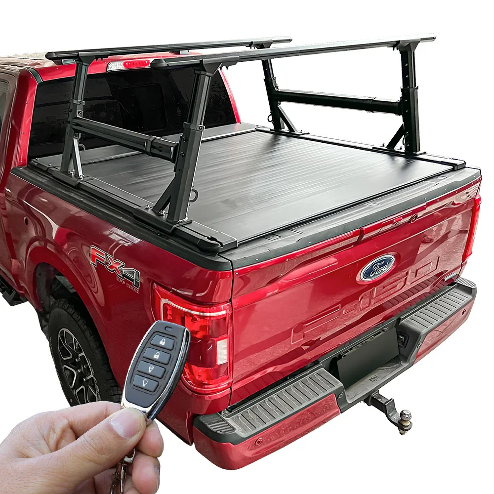 [2-in-1 Bundle] Nissan Titan Retractable Tonneau Cover w/ Rack System - Image 22