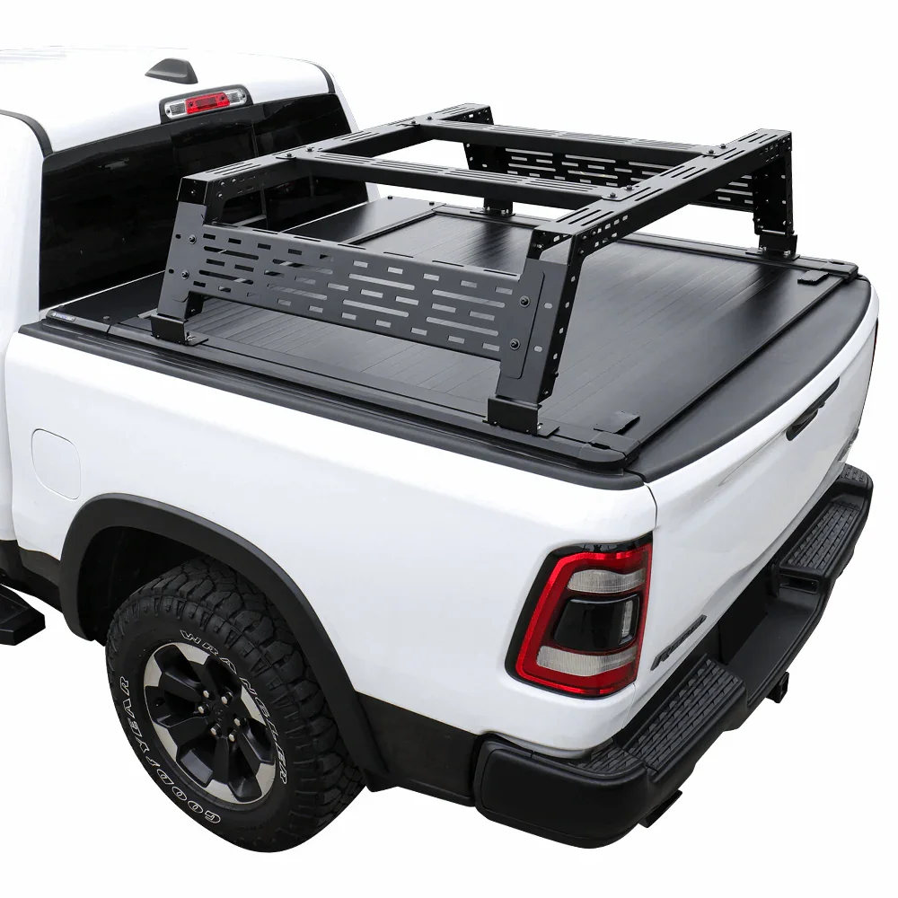 [2-in-1 Bundle] Nissan Titan Retractable Tonneau Cover w/ Rack System - Image 25
