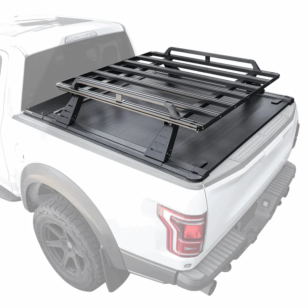 [2-in-1 Bundle] Ram 1500/2500/3500 Retractable Tonneau Cover w/ Rack System - Image 16