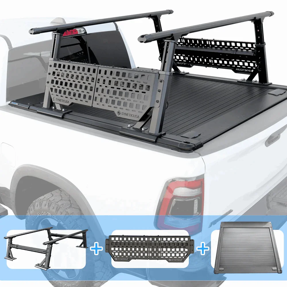 [2-in-1 Bundle] Ram 1500/2500/3500 Retractable Tonneau Cover w/ Rack System - Image 20