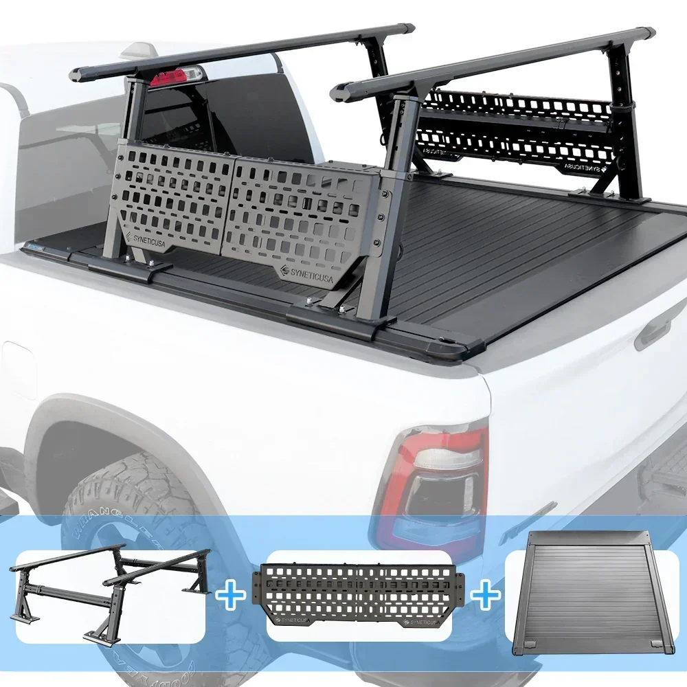 [2-in-1 Bundle] Ford Ranger Retractable Tonneau Cover w/ Rack System - Image 40