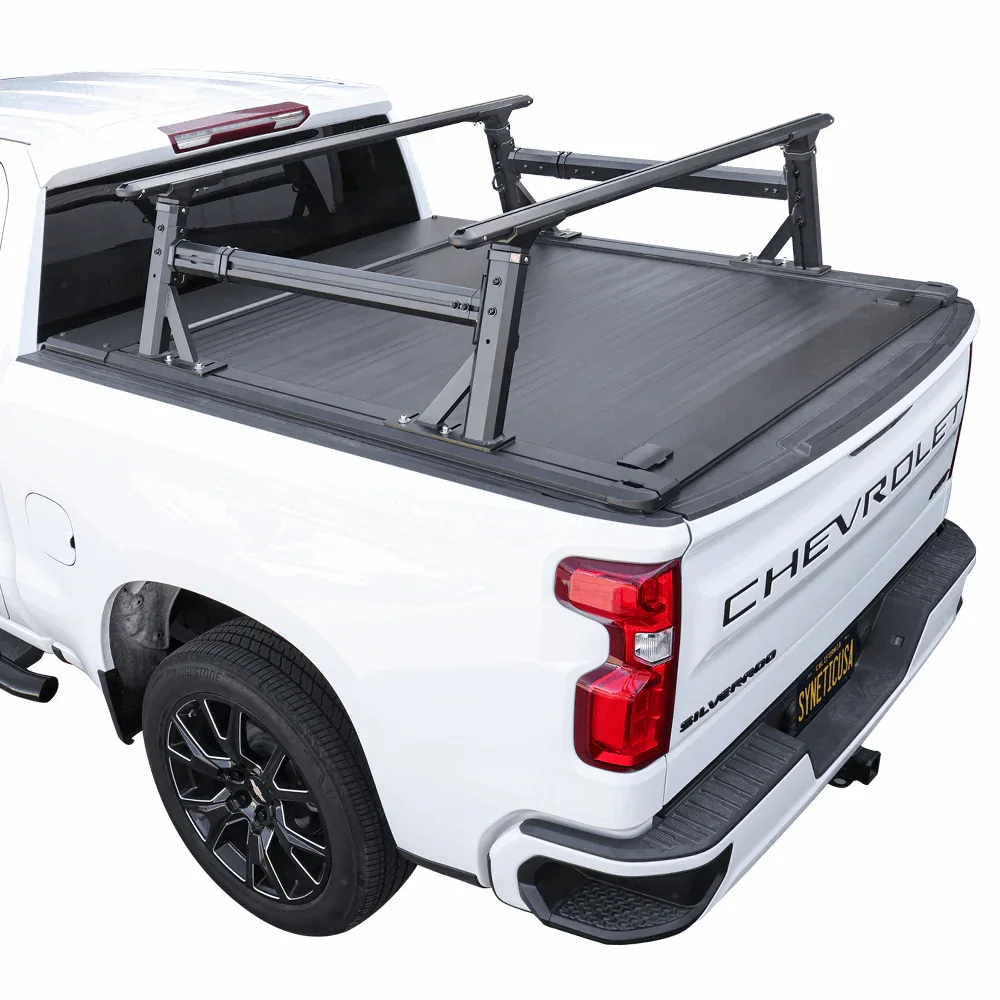 [2-in-1 Bundle] Silverado/Sierra 1500 Retractable Tonneau Cover w/ Rack System - Image 16