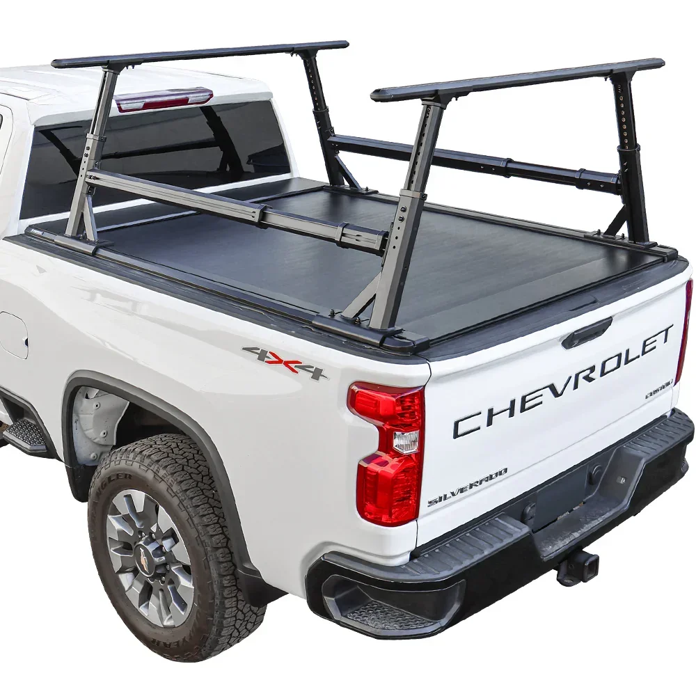 [2-in-1 Bundle] Silverado/Sierra 1500 Retractable Tonneau Cover w/ Rack System - Image 17