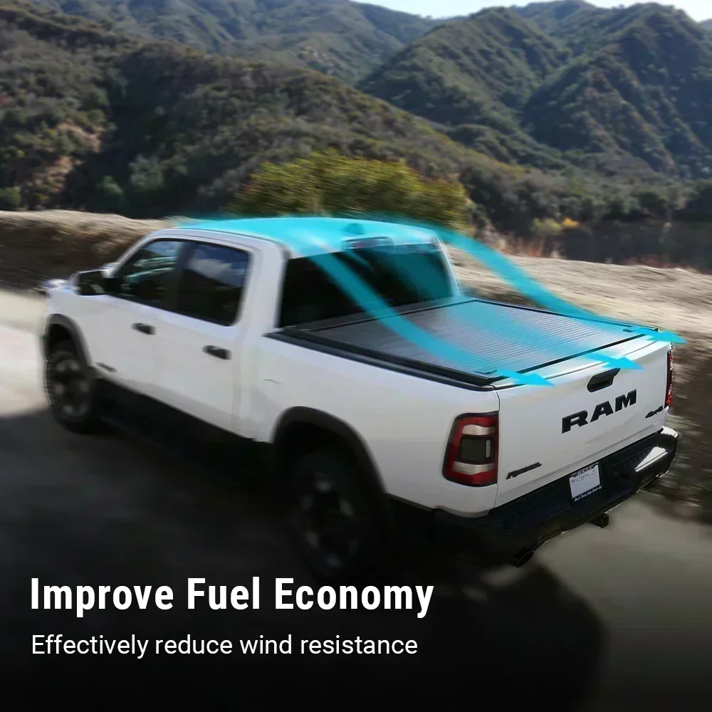 Ram 1500 (5.7ft Bed) Enhanced MB Retractable Hard Tonneau Cover - Image 7