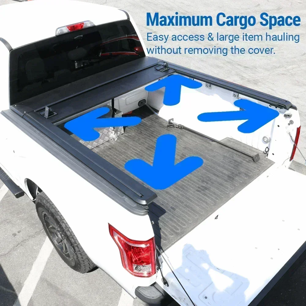 [2-in-1 Bundle] Ram 1500/2500/3500 Retractable Tonneau Cover w/ Rack System - Image 8