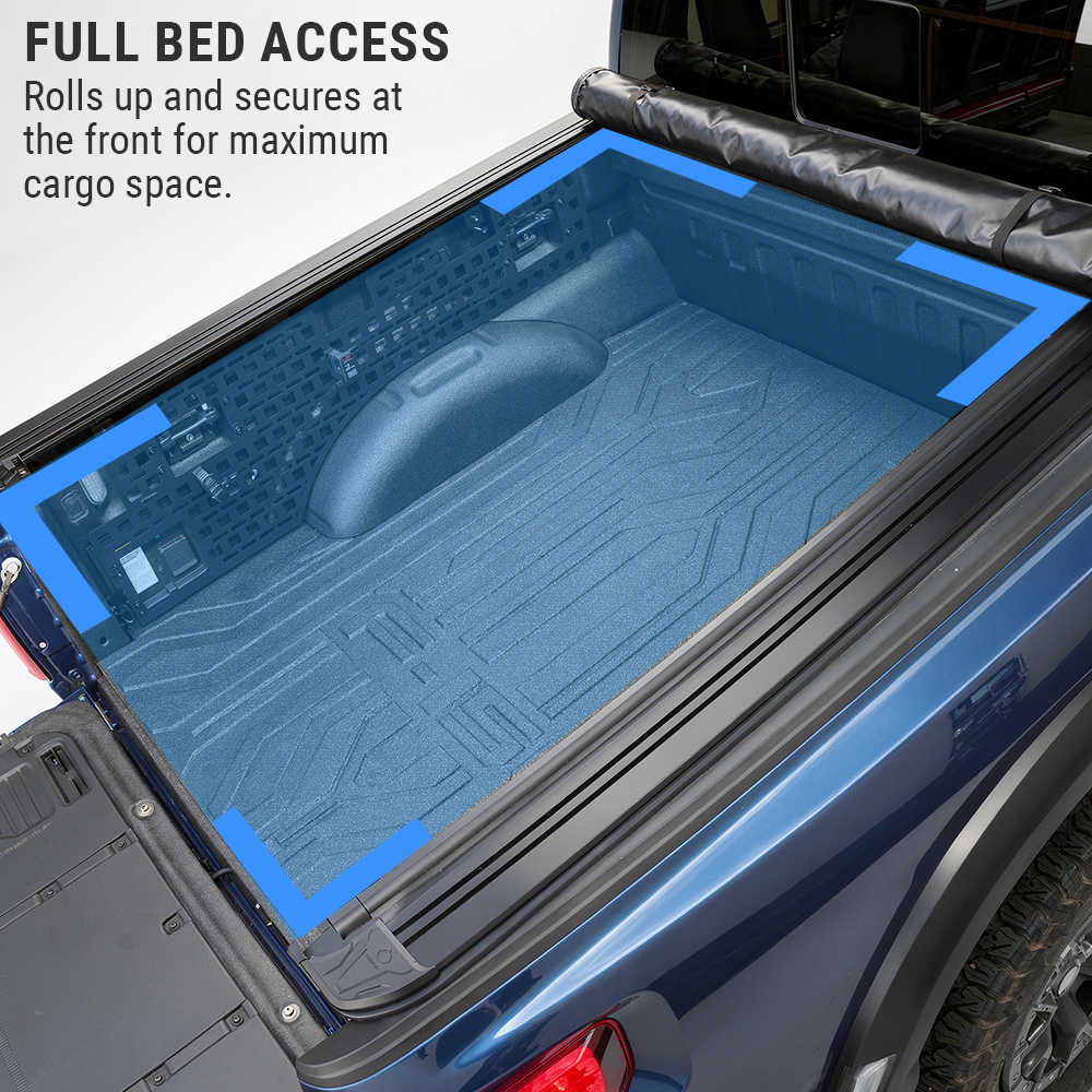 Off-Road Essential Duo - Soft Roll-Up Tonneau Cover + R3 Overland Rack System - Image 13