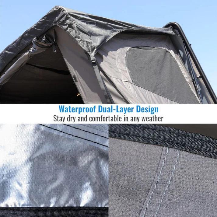 Overland PRO Quad Pack - MR Tonneau Cover + Ladder Rack + Side Panels + Roof Top Tent - Image 18