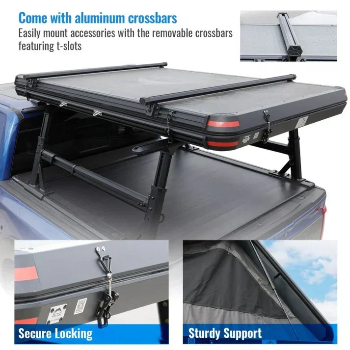 Overland PRO Quad Pack - MR Tonneau Cover + Ladder Rack + Side Panels + Roof Top Tent - Image 19